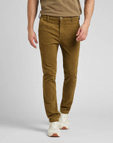 Lee Slim Chino Męskie Spodnie Sztruksowe Tumbleweed L71LAXDH 112321640
